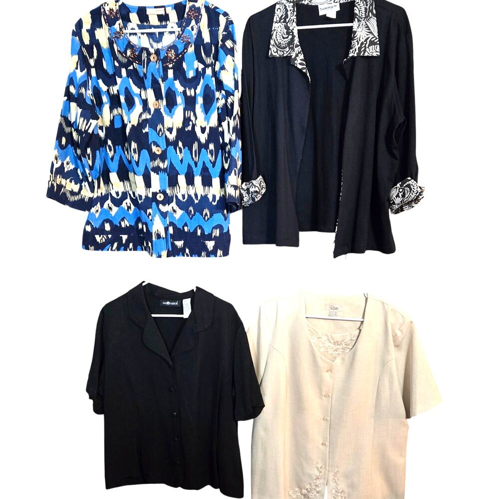 Women's 14 16 Extra Large Blazer Suit Separate Jacket Wholesale Bulk Lot of 4 XL